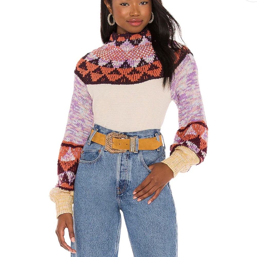 ***SOLD!**NWT Free People Swit the Small Stuff pullover M - Picture 4 of 12